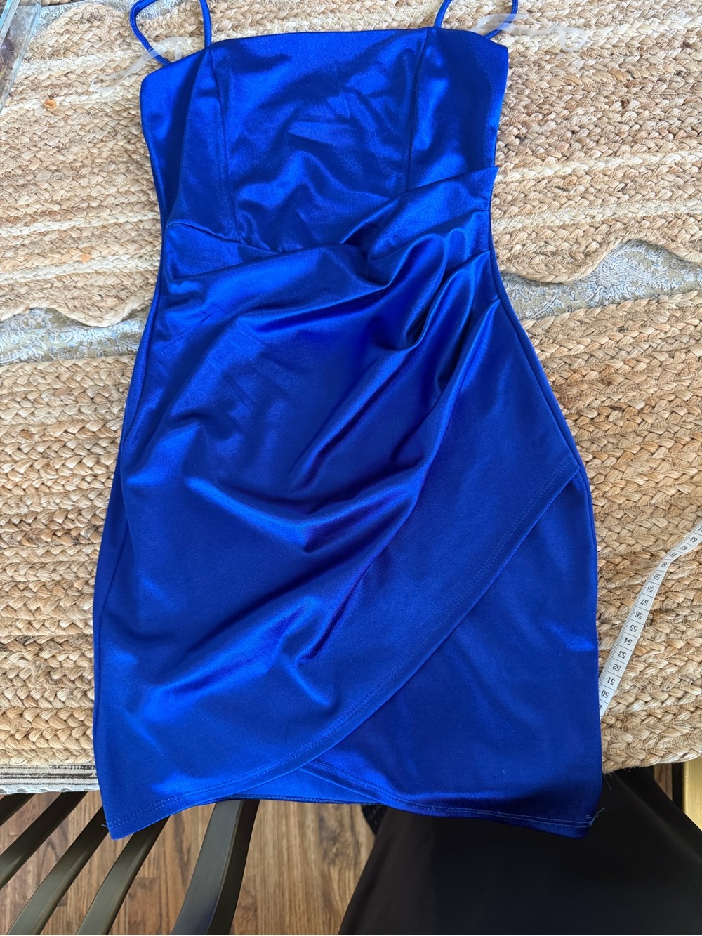 Windsor Cobalt Blue Satin Mini Slip Dress
